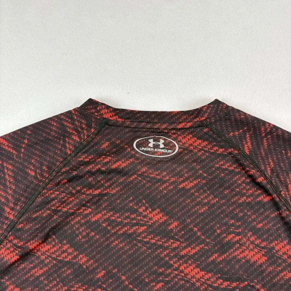 Maryland Terps Under Armour No Quit All Commit T Shirt Mens M Red Black Camo - Picture 3 of 7